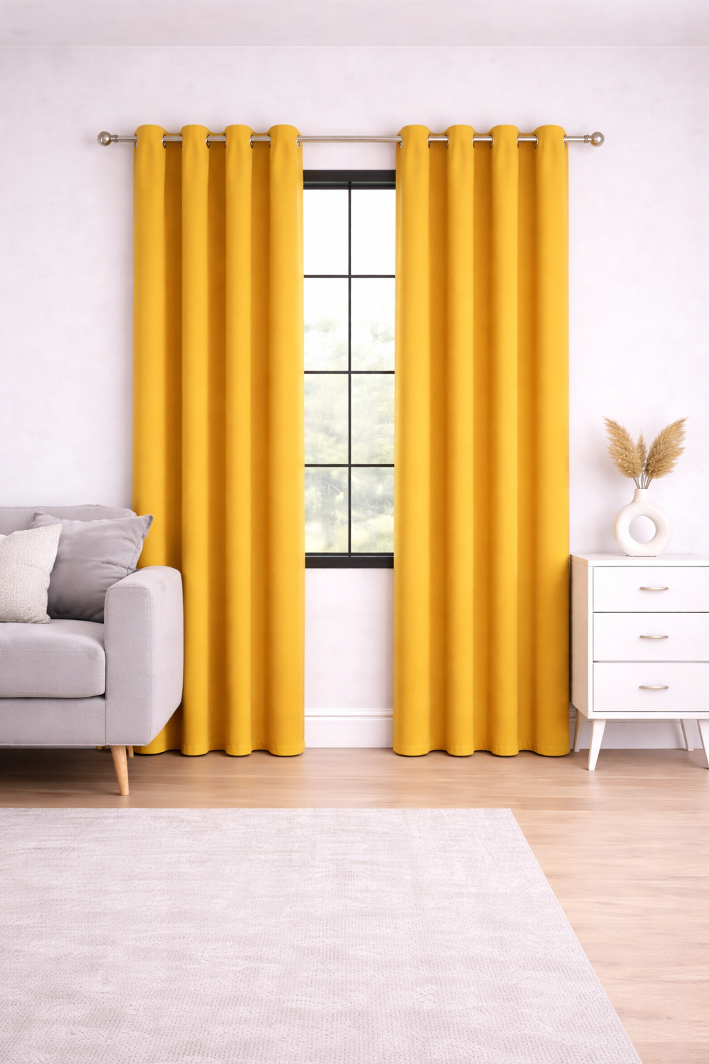 Duck Decor Sunshine Solid Curtains