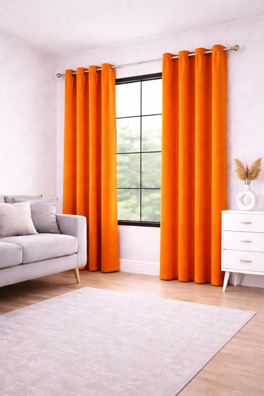 Duck Decor Sunset Solid Curtains