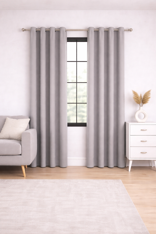 Duck Decor Slate Solid Curtains