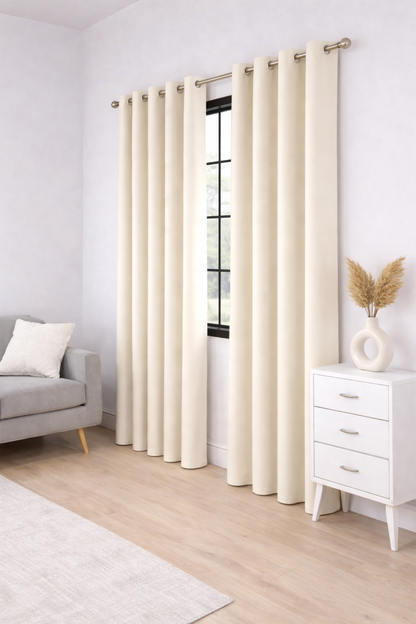 Duck Decor Solid Plain Curtains – 7 & 9 Ft