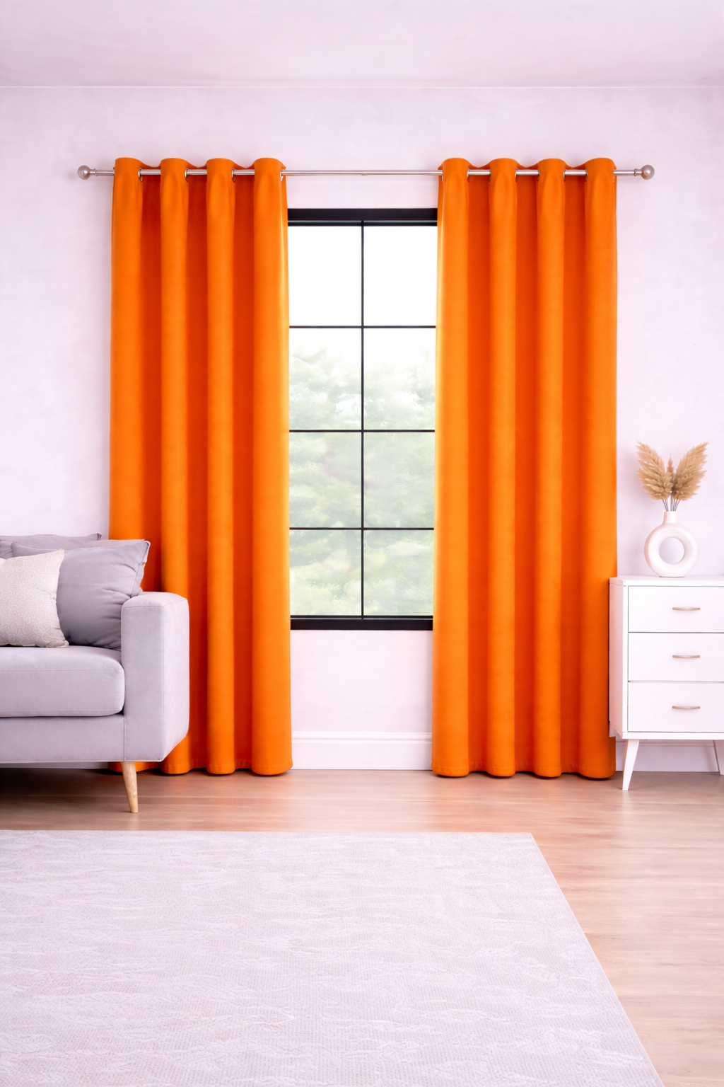 Duck Decor Sunset Solid Curtains